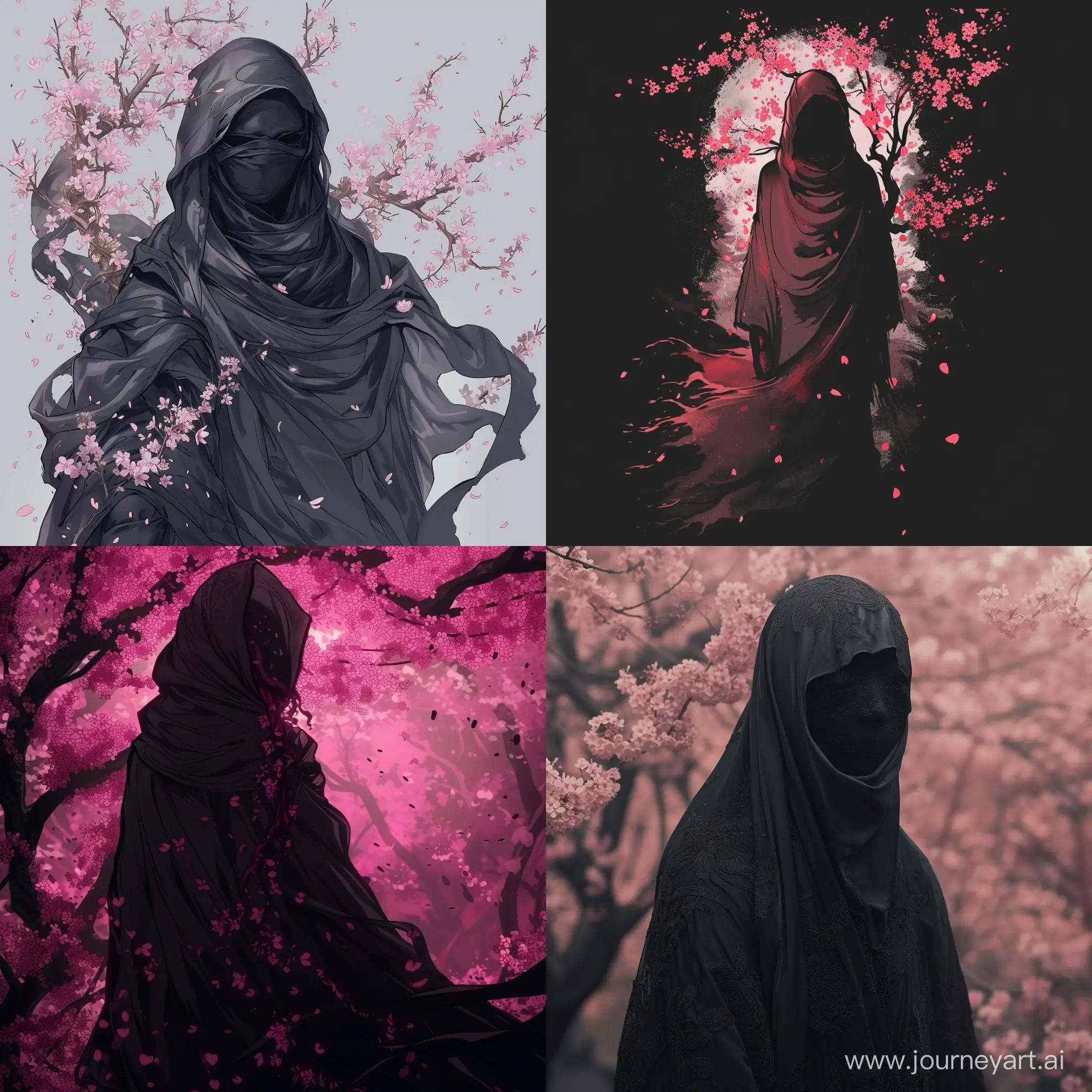 Enigmatic-Dark-Sakura-Matau-in-Shadow-Cloths