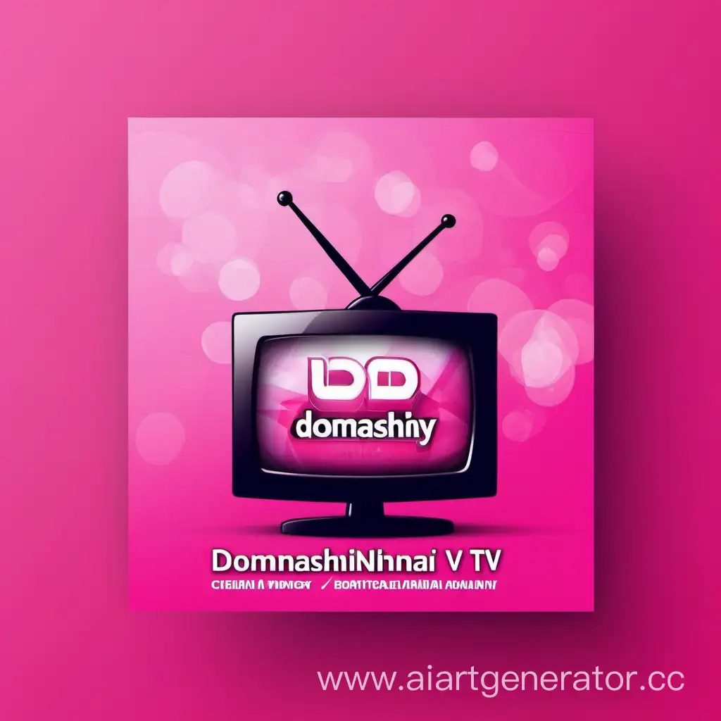 Pink-Background-Flyer-for-Domashniy-TV-and-Cinema