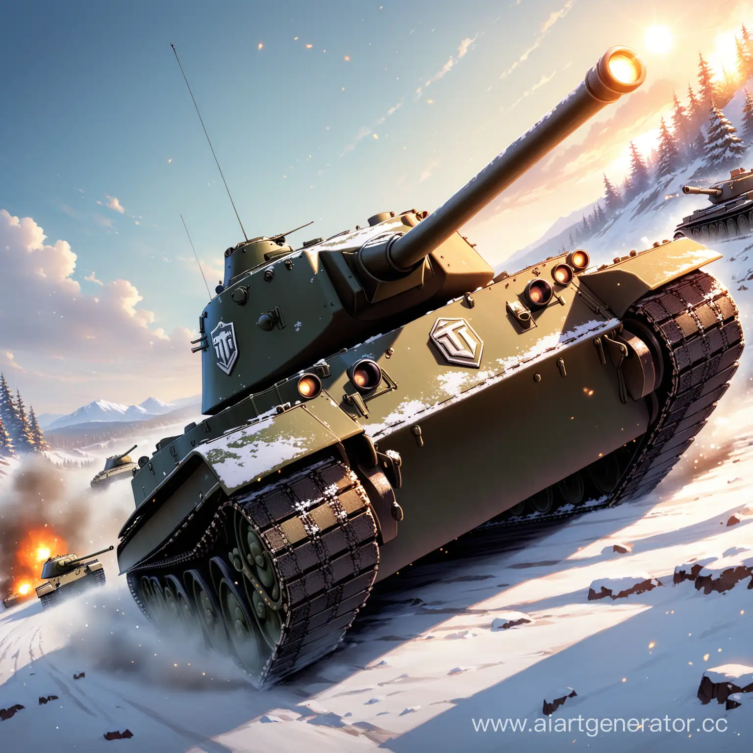 Armored-Vehicles-Battling-in-the-World-of-Tanks