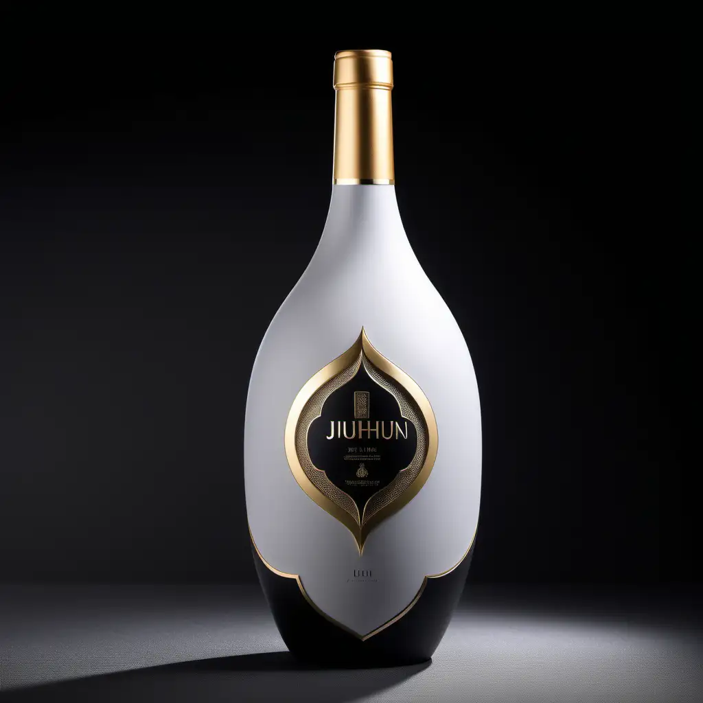 Futuristic Jiuchun White Wine Bottle HighEnd NonMainstream Ceramic Elegance