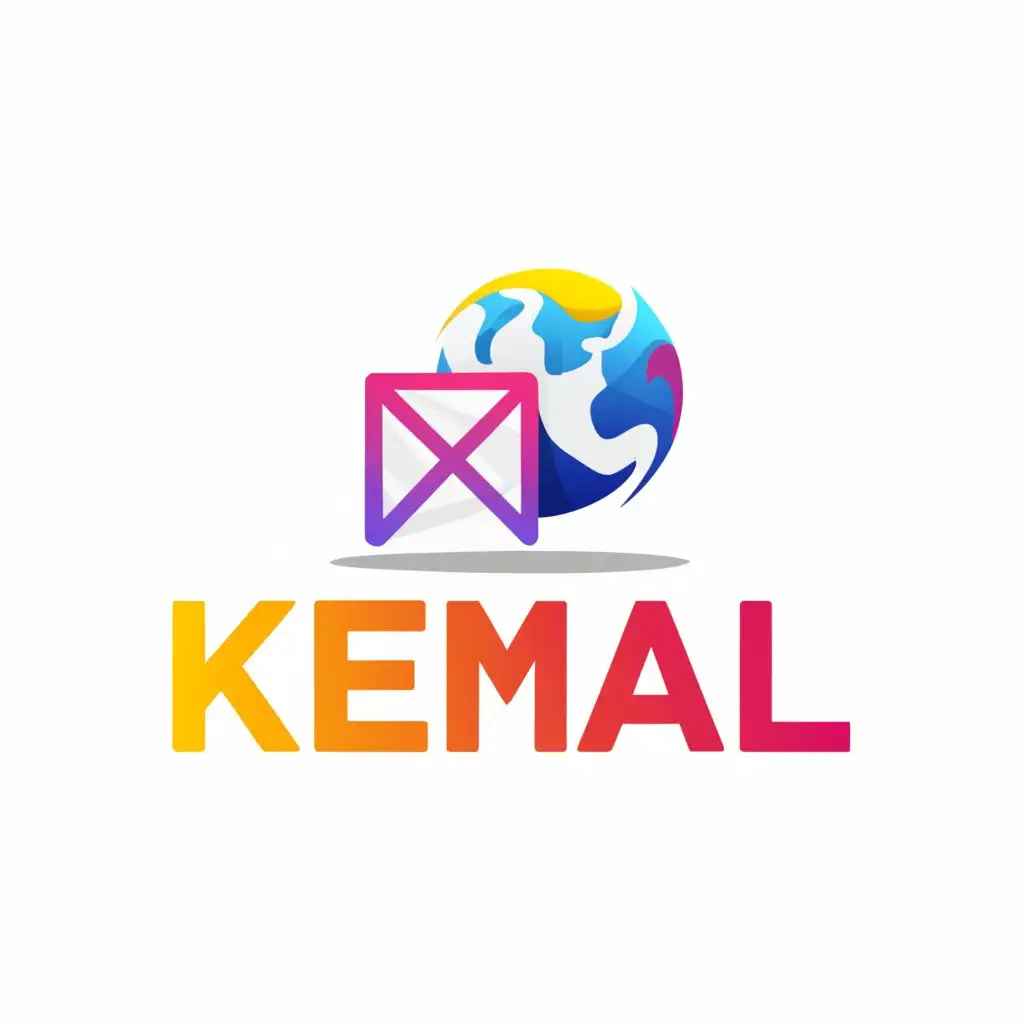 a logo design,with the text "KeMail", main symbol:Online Email,Moderate,clear background