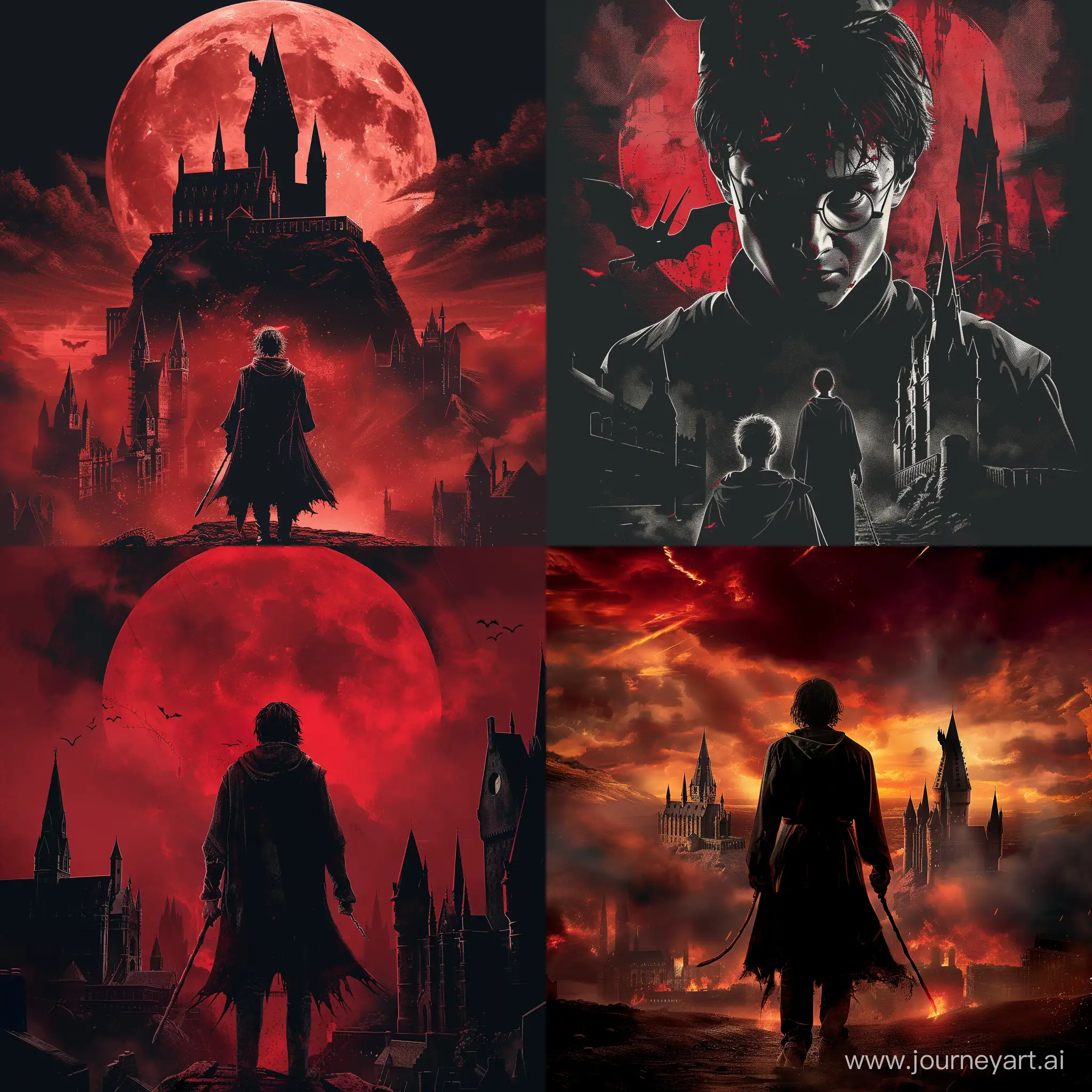 Magical-Wizardry-Meets-Gothic-Fantasy-Harry-Potter-Poster-in-Bloodborne-Style