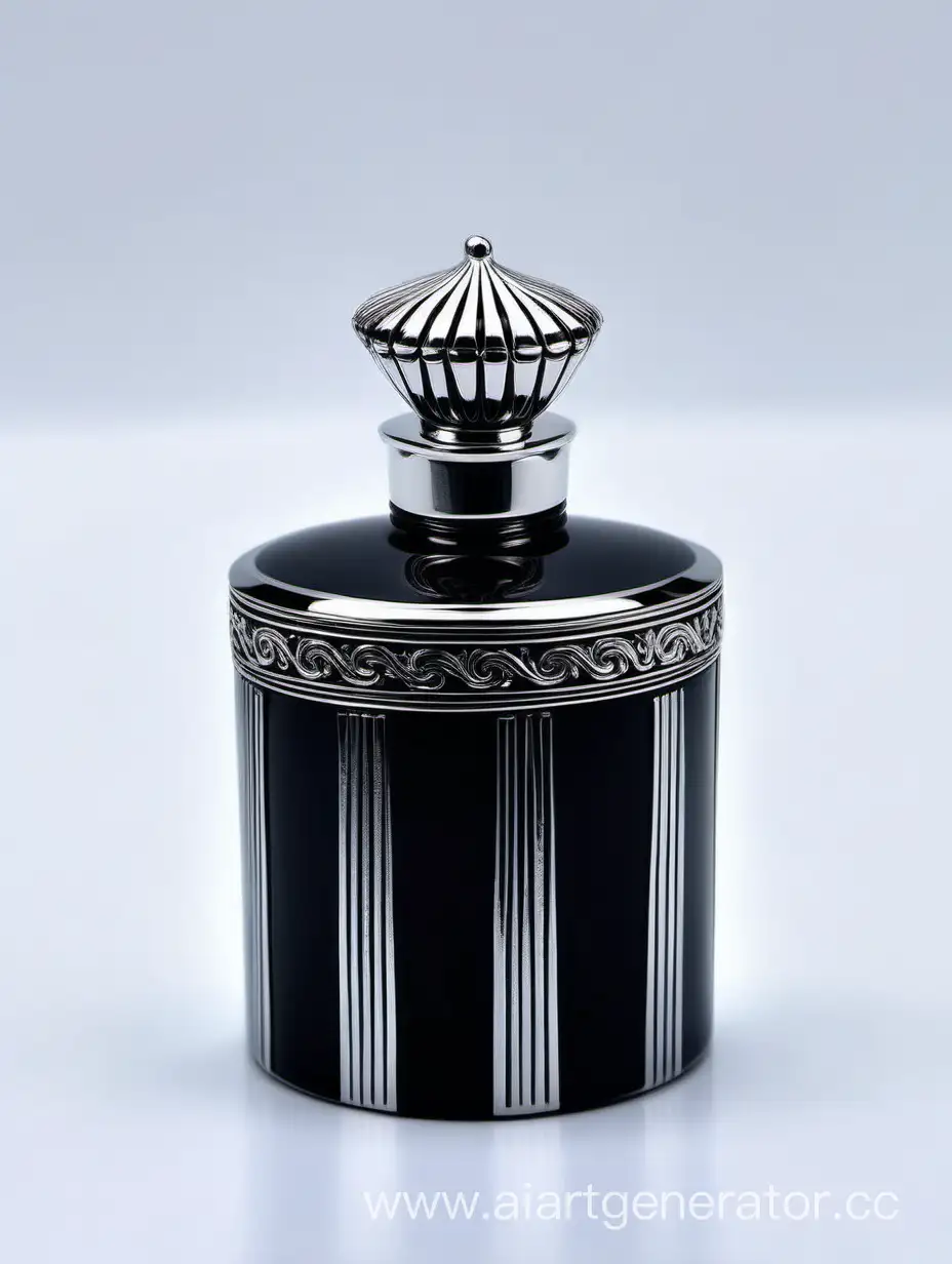 Elegant-Zamac-Perfume-Bottle-with-Decorative-Silver-Accents