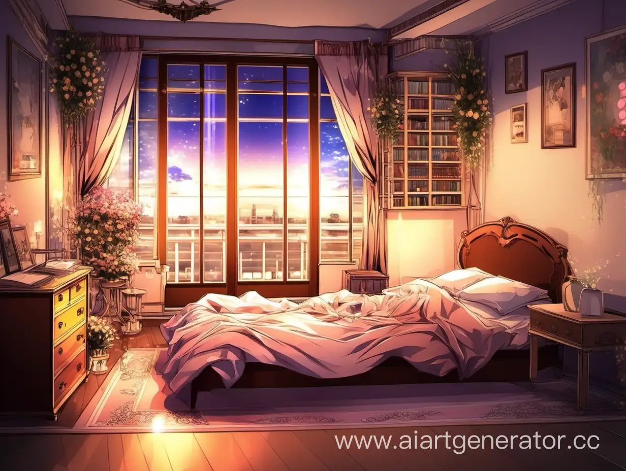 Cozy-Anime-Bedroom-Background-with-Romantic-Ambiance