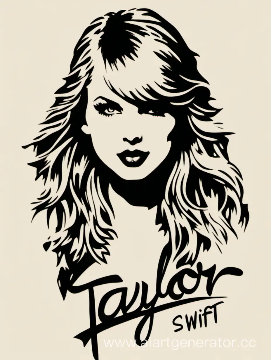 Elegant-Taylor-Swift-Silhouette-TShirt-for-Stylish-Statements