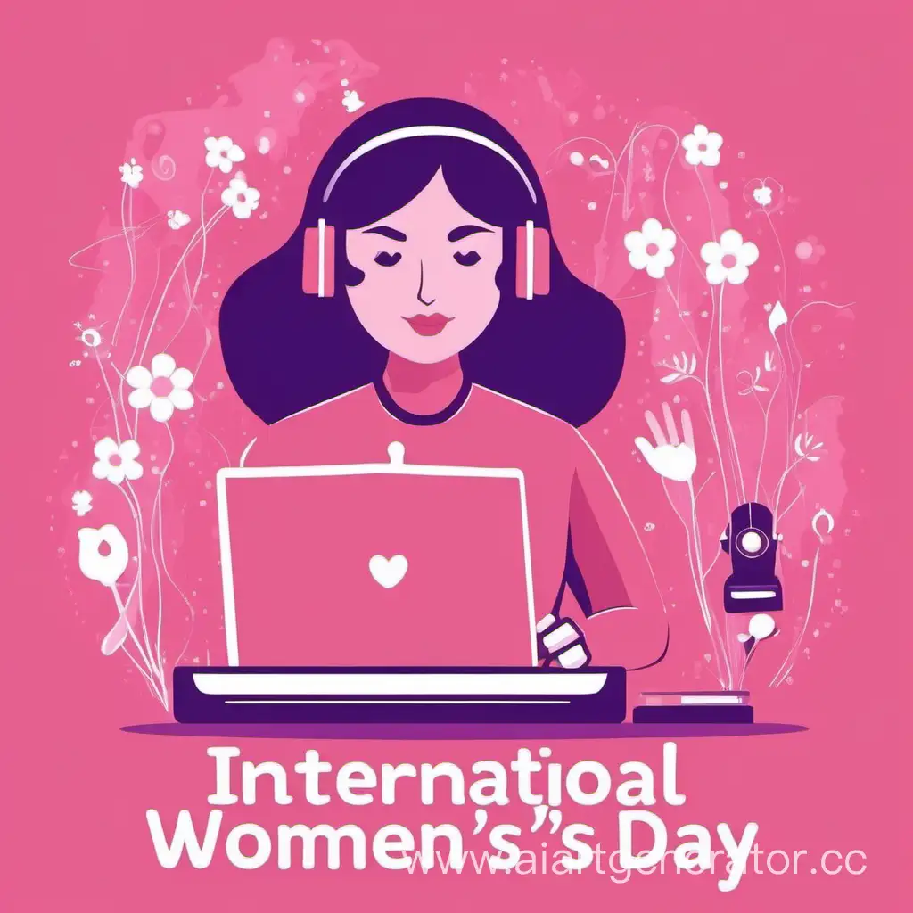 программист поздравляет с международным женским днем