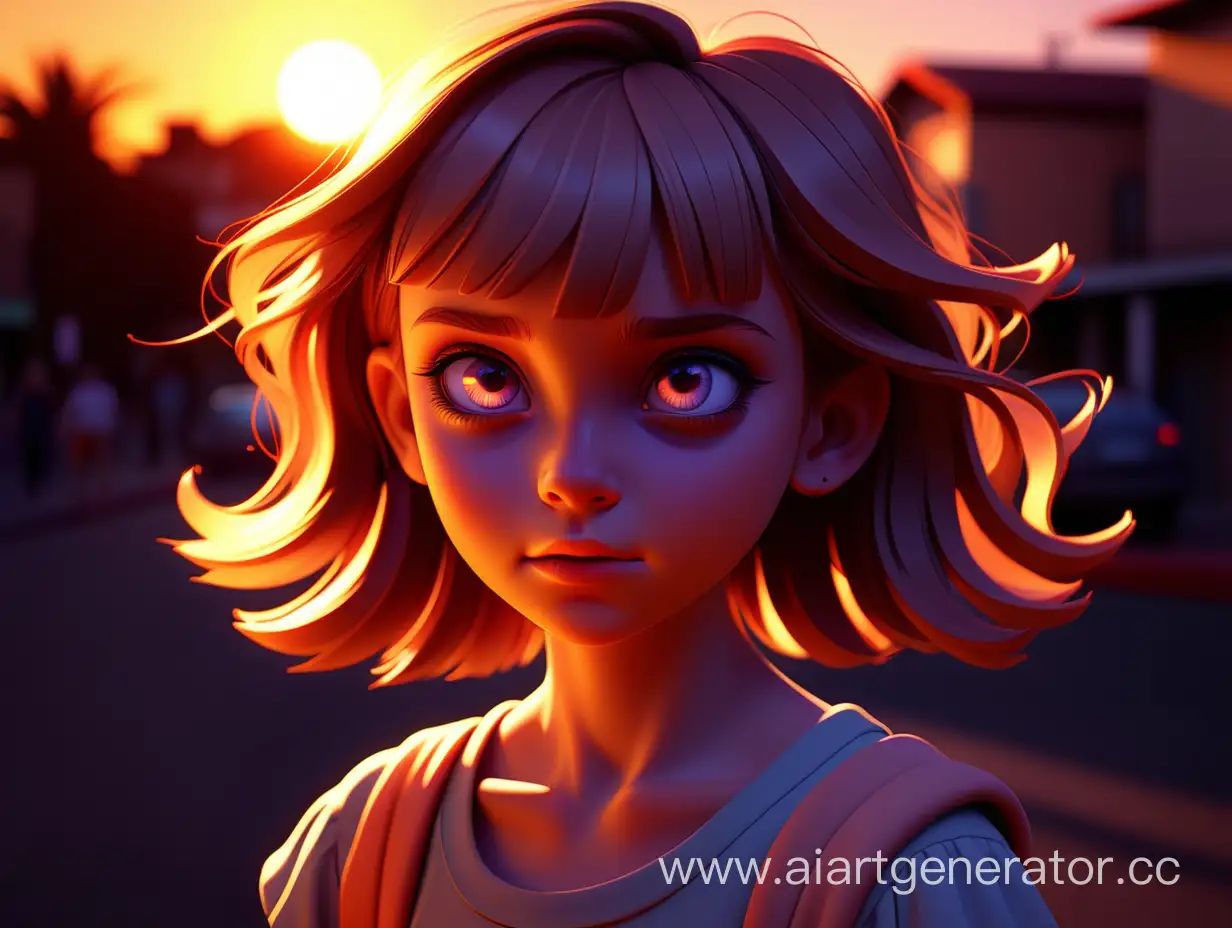 Enchanting-Sunset-Portrait-Radiant-Girl-with-Cinematographic-Glow-and-Sparkling-Eyes