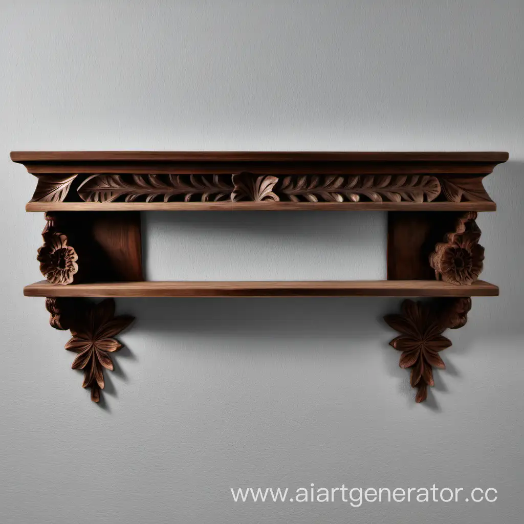 Handcrafted-Wooden-Wall-Shelf-with-Carved-Details