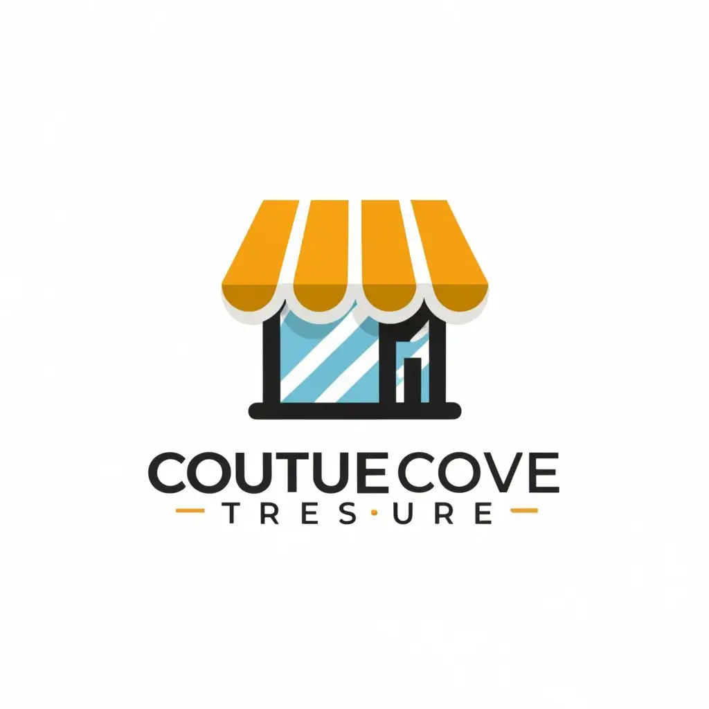 a logo design,with the text "CoutureCovetreasure", main symbol:store,Moderate,be used in Finance industry,clear background