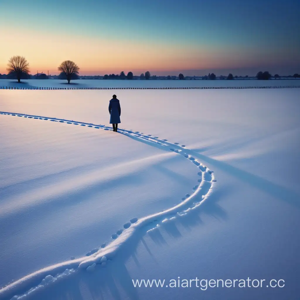 Silhouetted-Figure-in-Snowy-Twilight