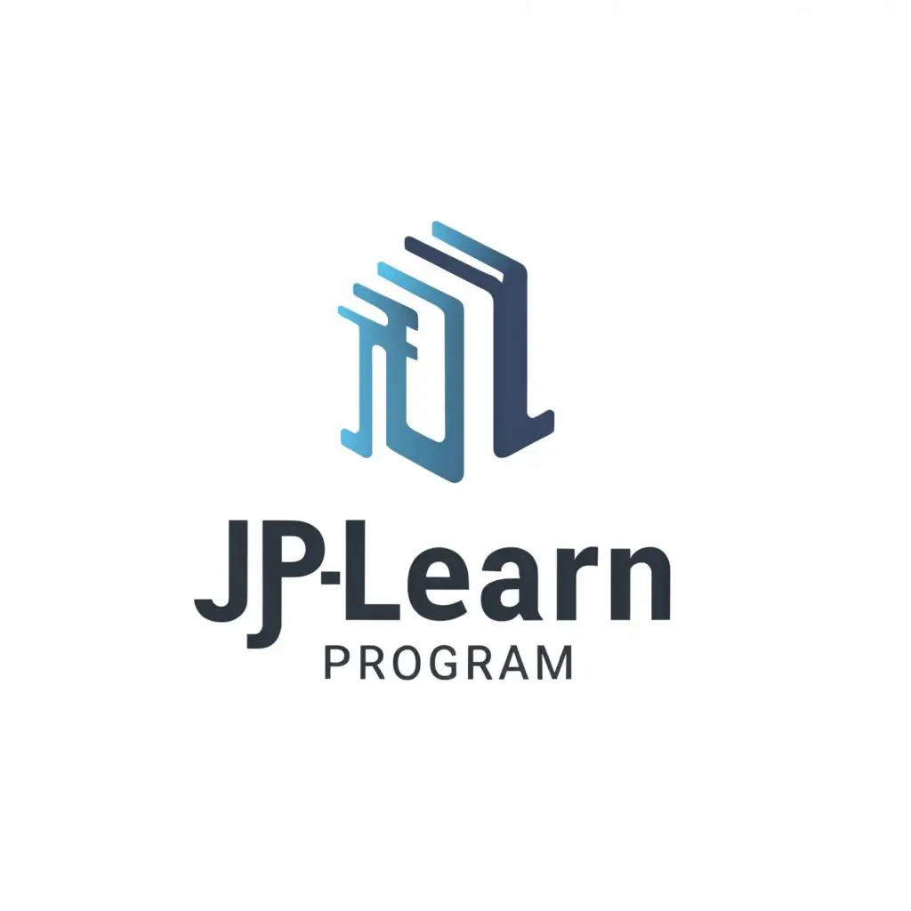 logo, JPL, with the text "JP-LEARN PROGRAM", typography, be used in Legal industry