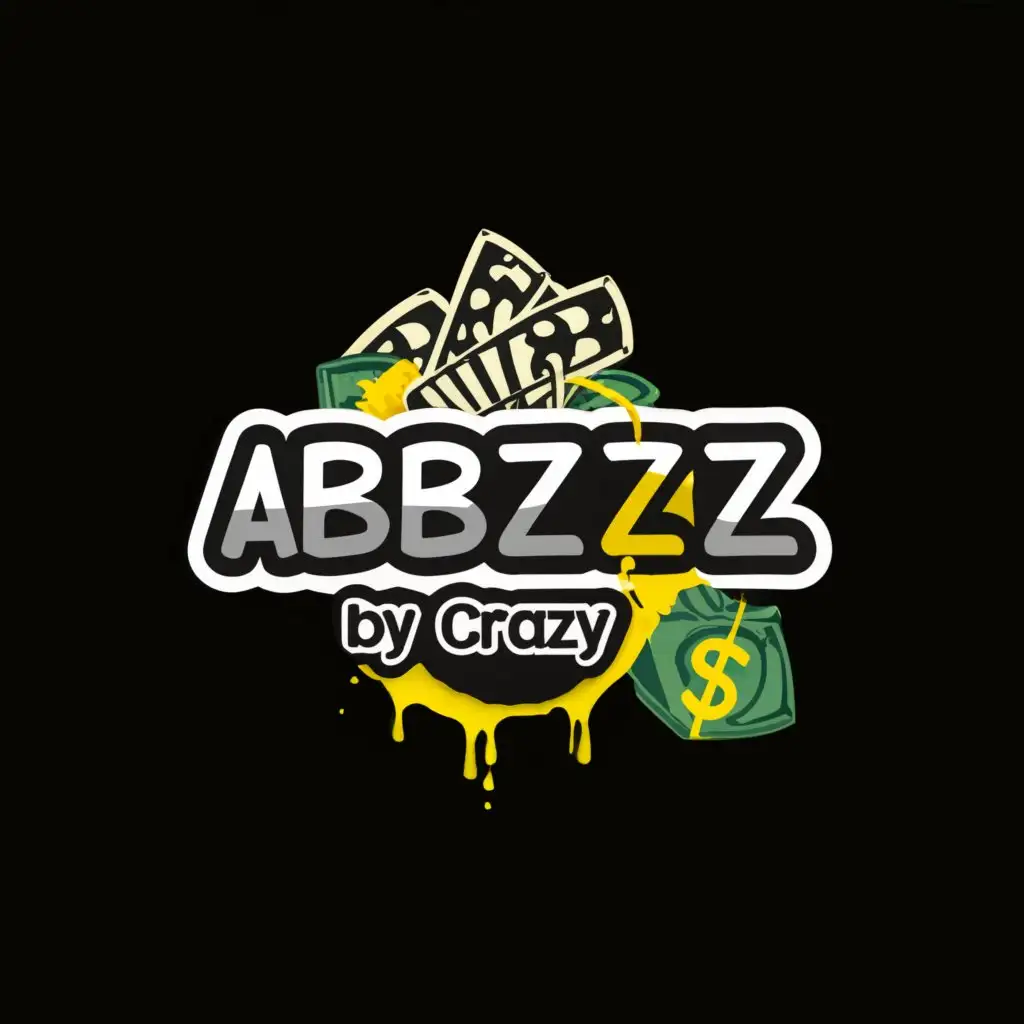 a logo design,with the text "ABUZZ BY CRAZY", main symbol:money,Moderate,be used in Retail industry,clear background
