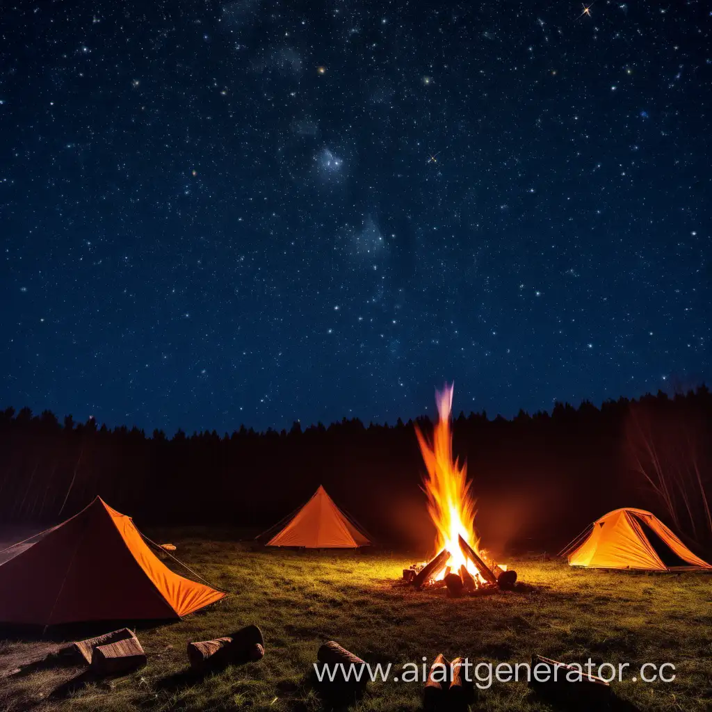 Starry-Night-Campfire-Enchanting-Outdoor-Experience