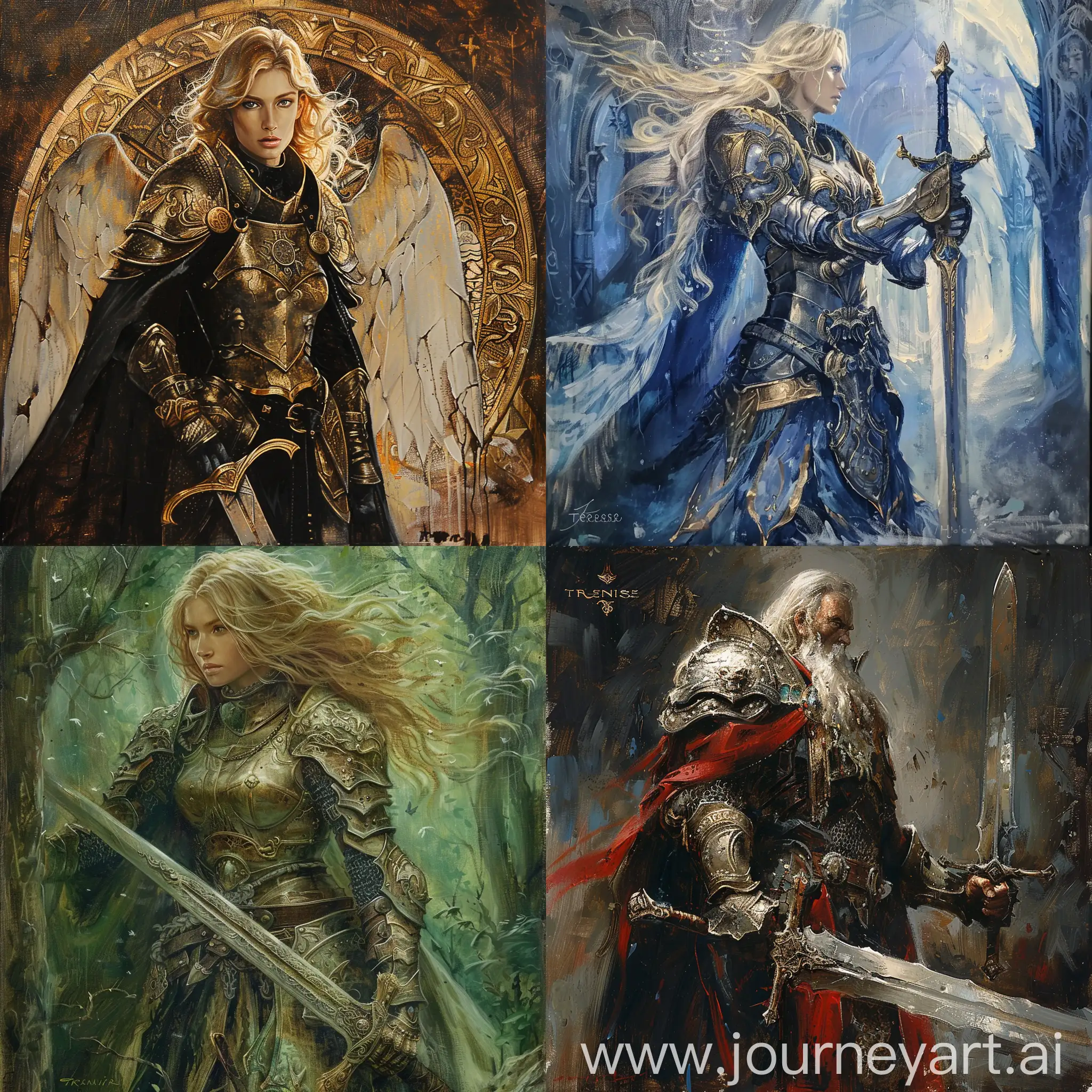 magical blessed warrior
In the art style of Terese Nielsen oil painting.