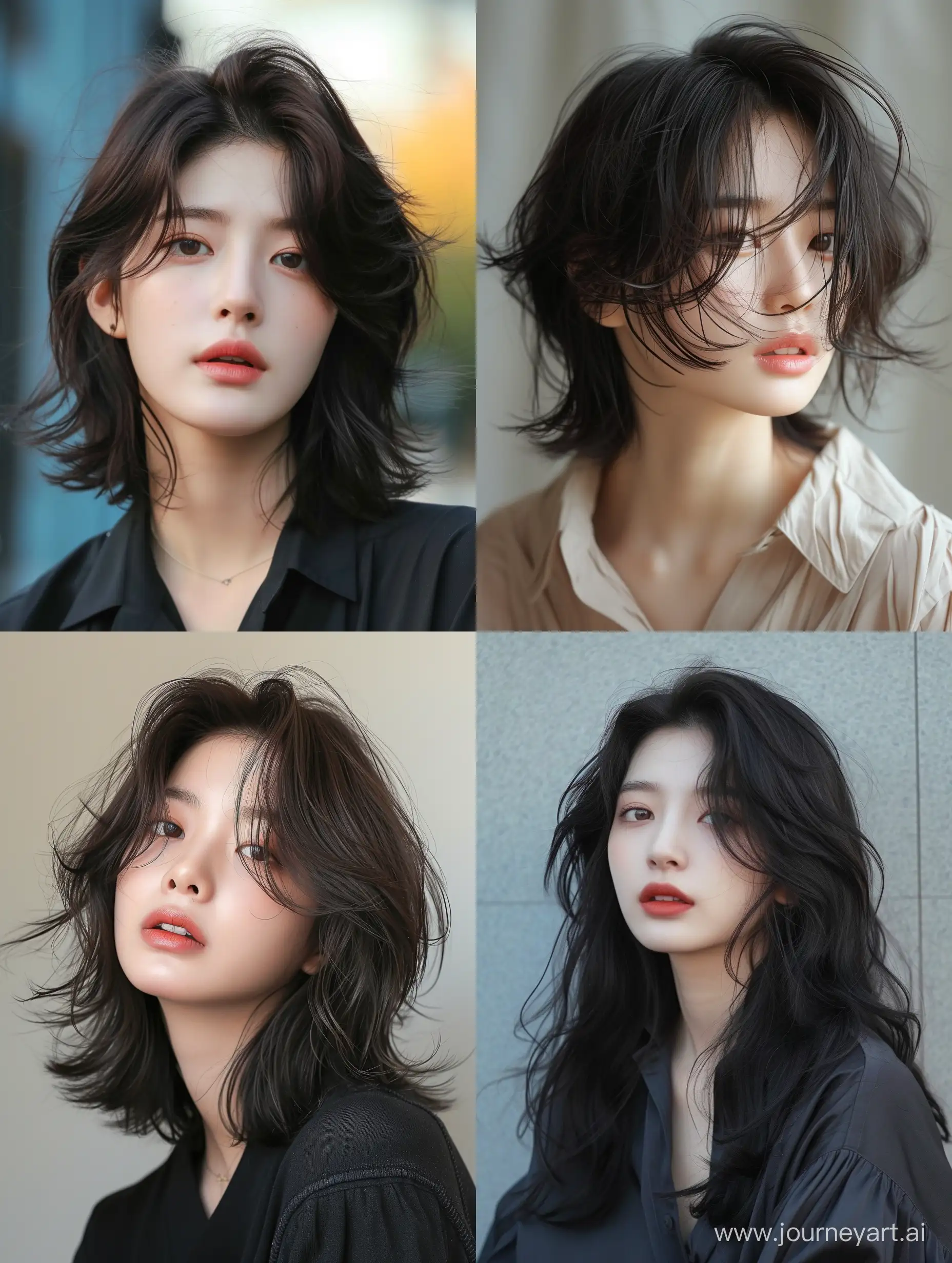 trendy korean spring hairstyles for women 2024