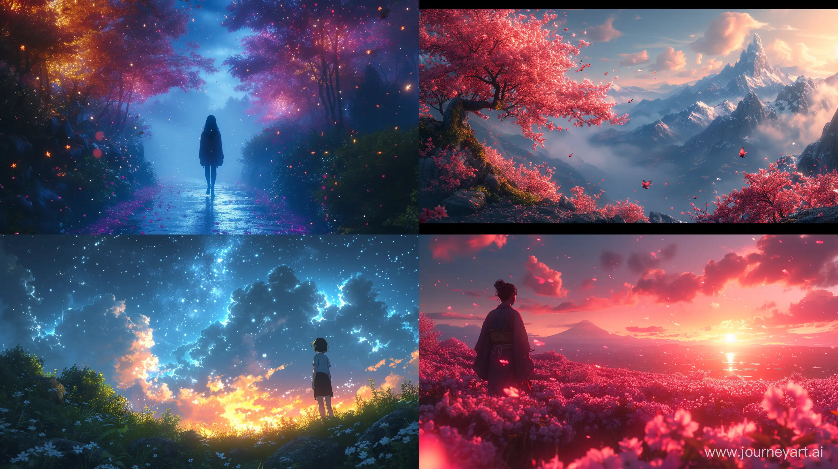 Anime ::a tribute webpage for a famous person, beautiful scene, exquisite animation, rich details (width is 672), high quality, clarity quality 4k, UX prototype, resolution 8k quality. --ar 16:9 --s 750