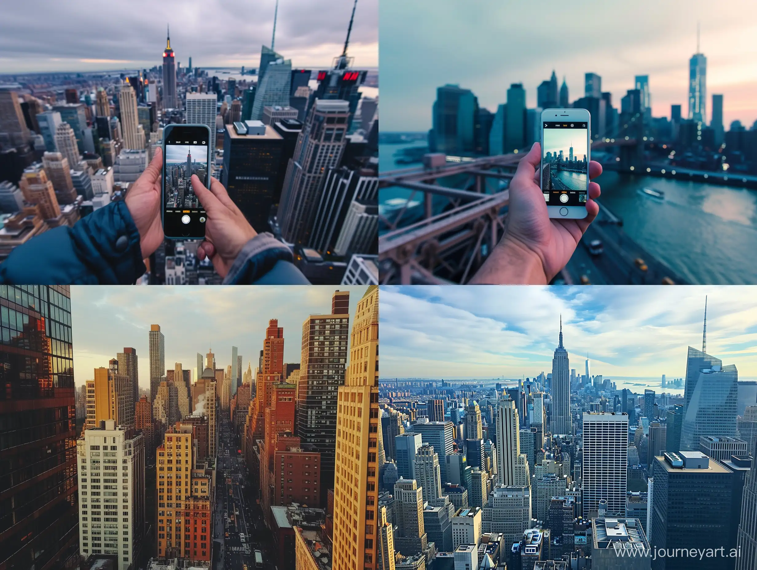  a photo of new york, looking at the viewer, photography, phone photo