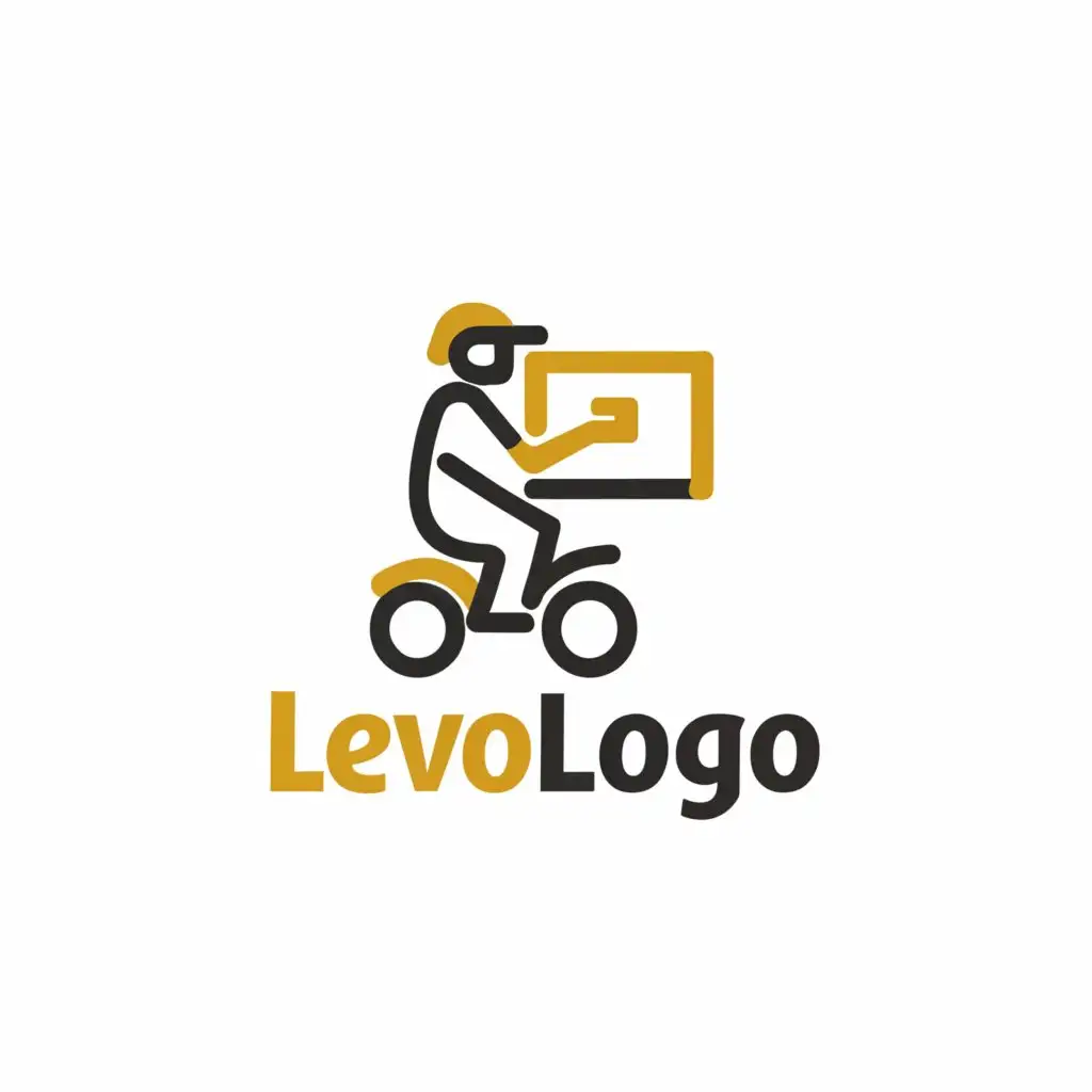 a logo design,with the text "Levologo", main symbol:deliveryman,Moderate,clear background