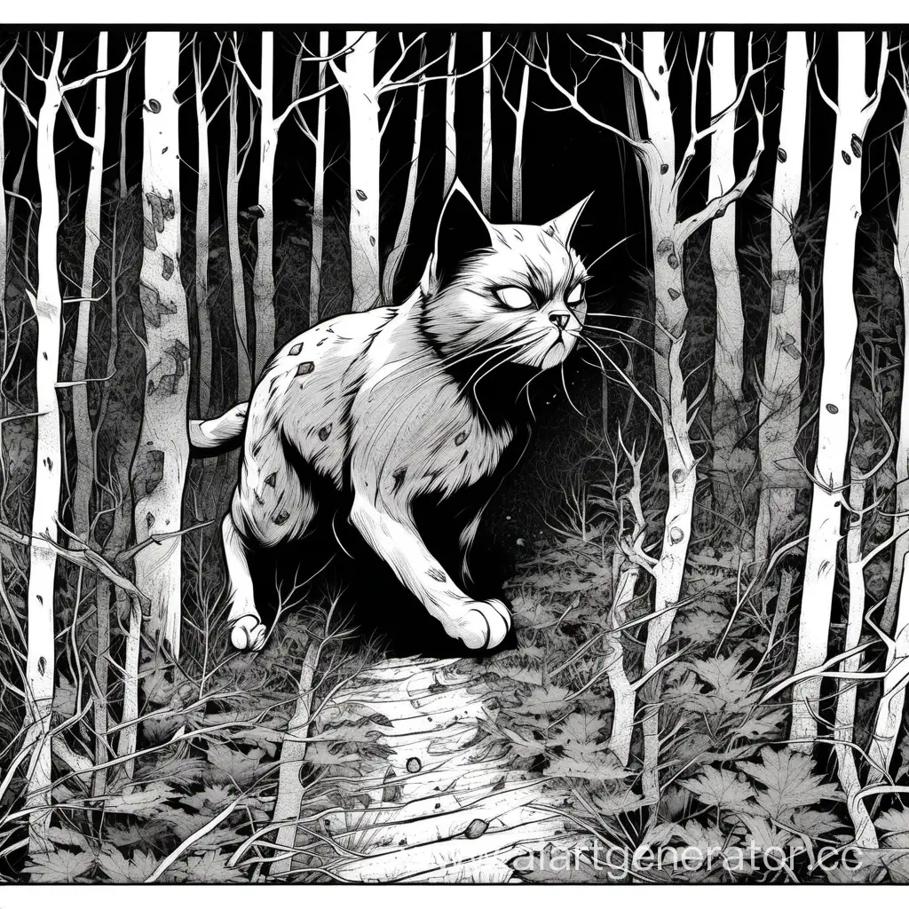 Mysterious-Mutant-Cat-Emerging-from-Enchanted-Forest