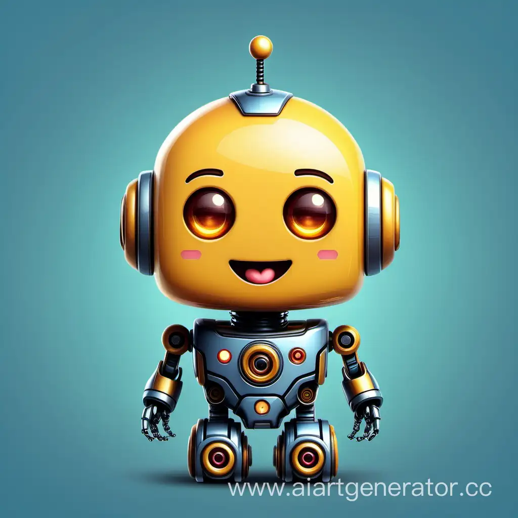 Adorable-Cute-Robot-Emoji-with-Friendly-Expression