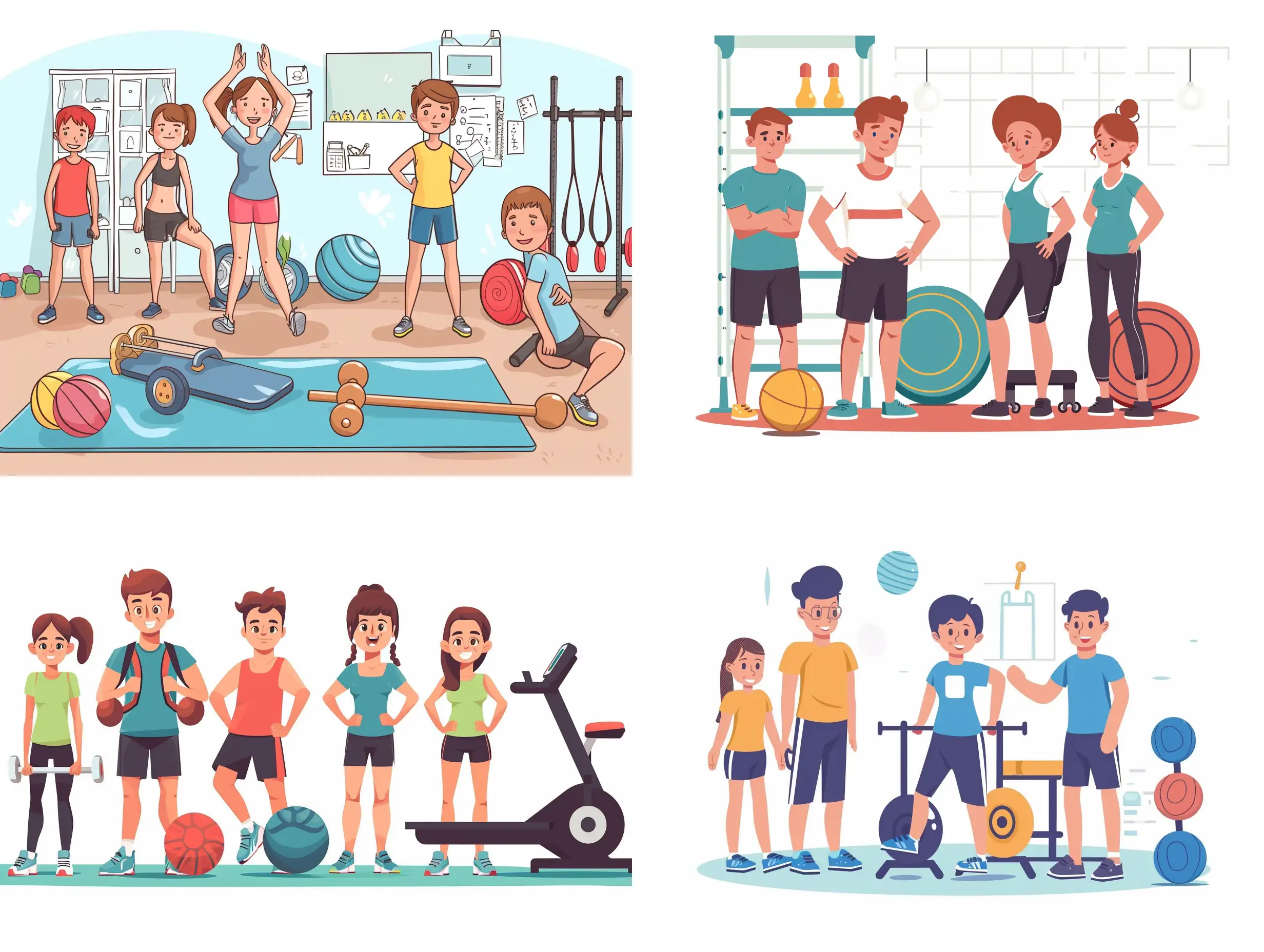 Gigachad does physical education vector drawing style