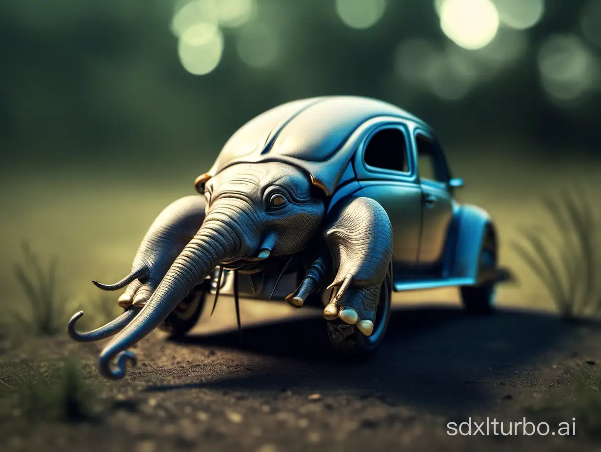 beetle+ with elephant trunk, foto, 8k