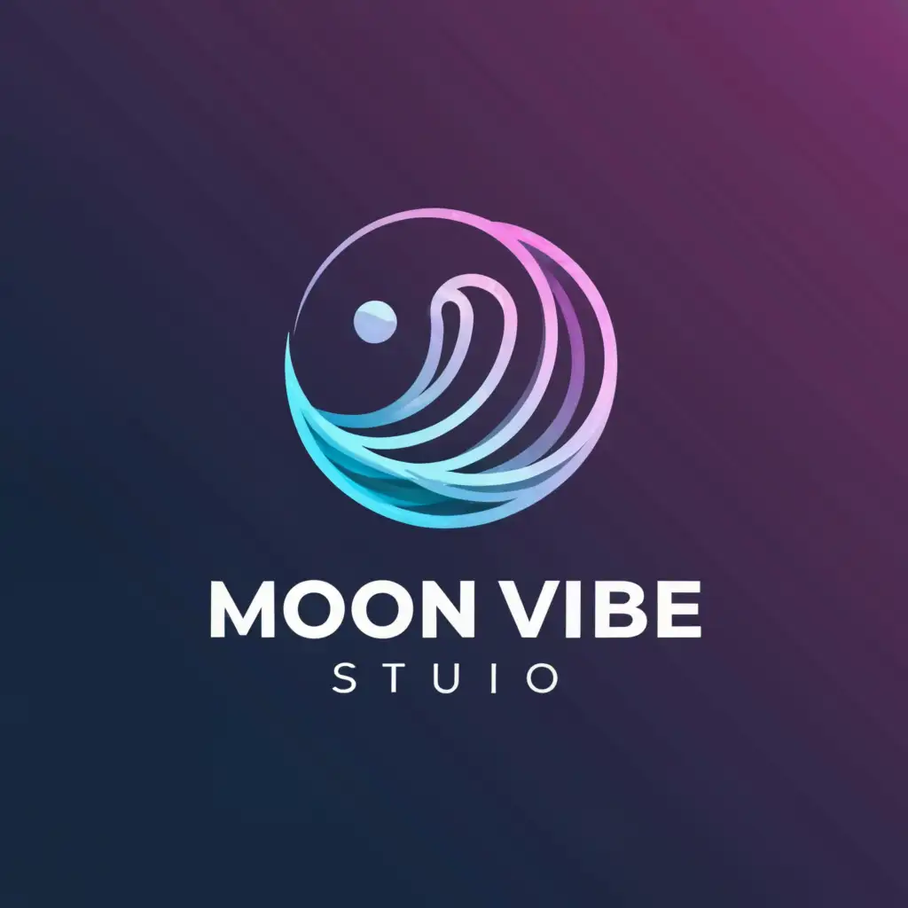 LOGO-Design-For-Moon-Vibe-Studio-Serene-Moon-and-Wave-Fusion-on-Clear-Background