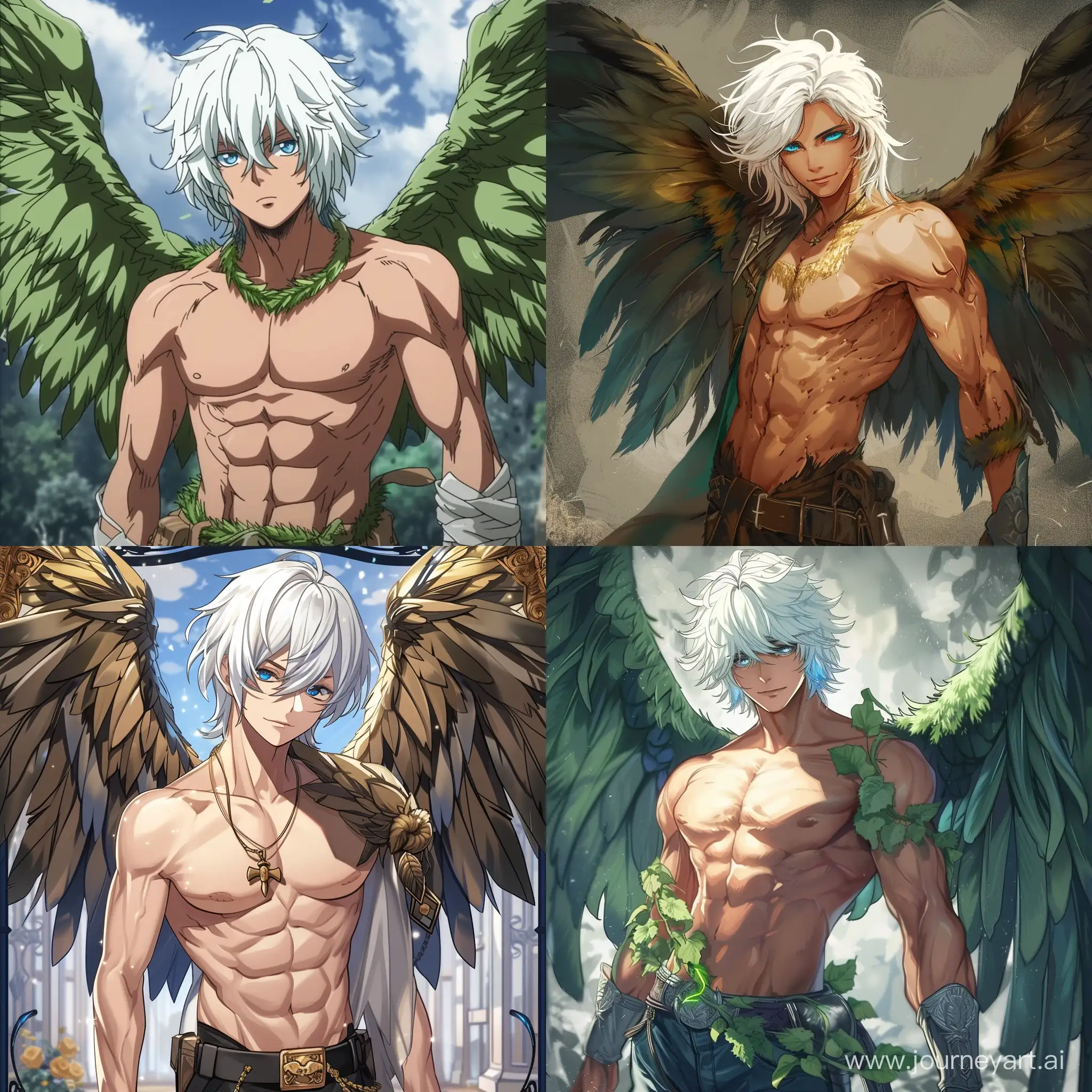 White hair, blue eyes, a problematic body, an army commander, has gras wings