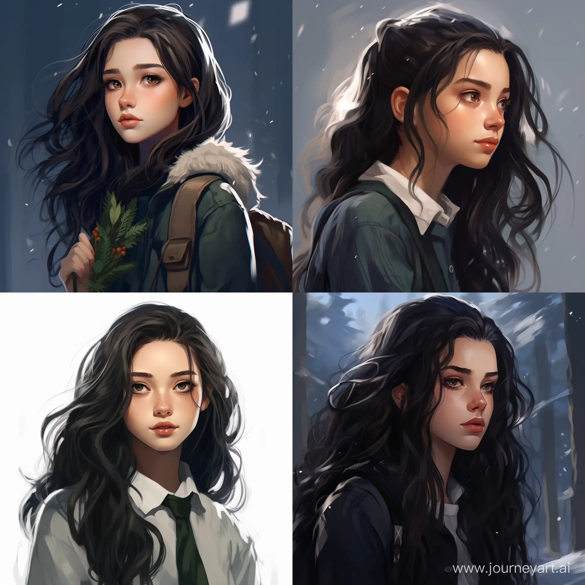 Ravenclaw-Teen-with-Expressive-Green-Eyes-in-HighQuality-Cartoon-Art