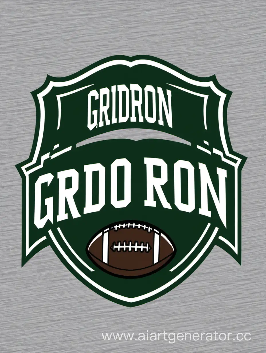 "Gridiron Glory" - Using a football-themed font with imagery of a football field in the t-shirt design