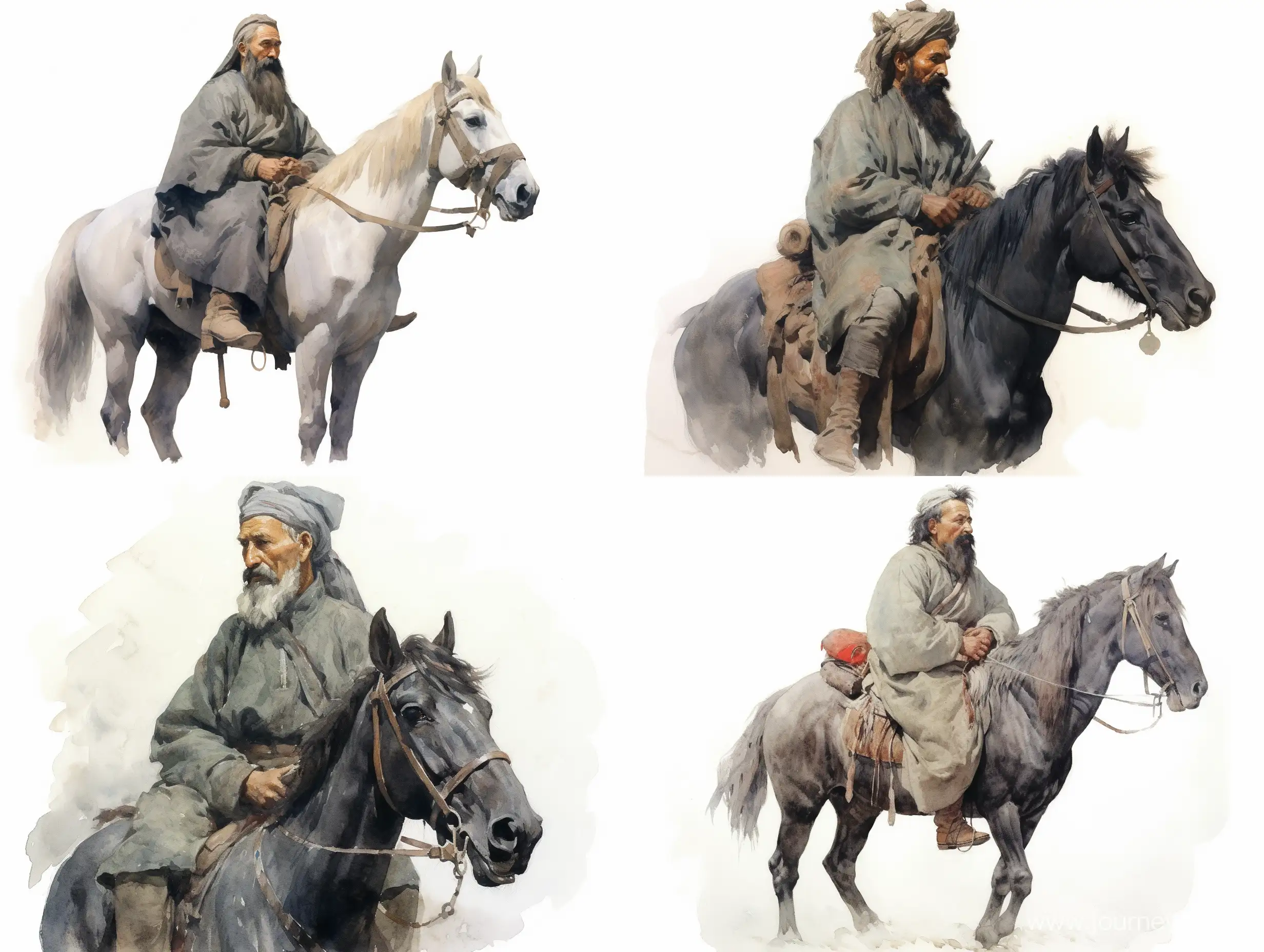 Cossack-Horseman-in-Ilya-Repins-Watercolor-Style