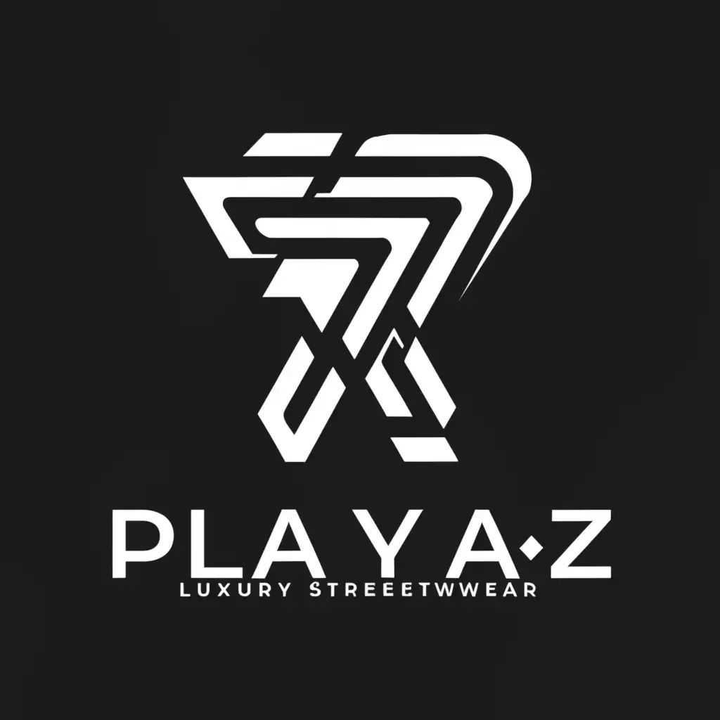 a logo design,with the text "Playaz Luxury Streetwear", main symbol:🅿️,Moderate,clear background