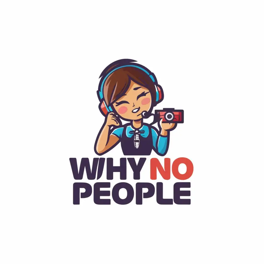 Logo-Design-For-Why-No-People-Empowering-Cam-Girl-Symbol-with-Clear-Background