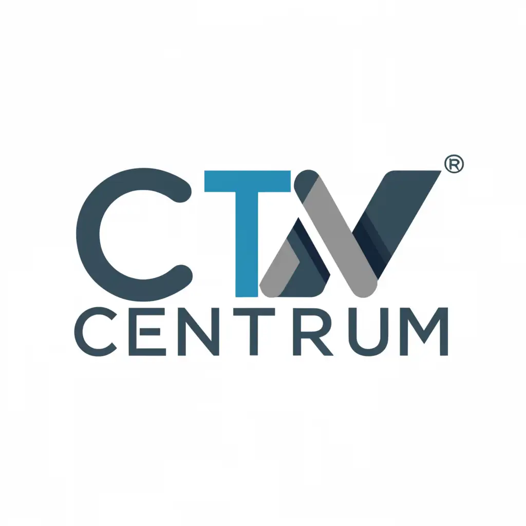 a logo design,with the text "cENTRUM", main symbol:CTM,Moderate,be used in Technology industry,clear background