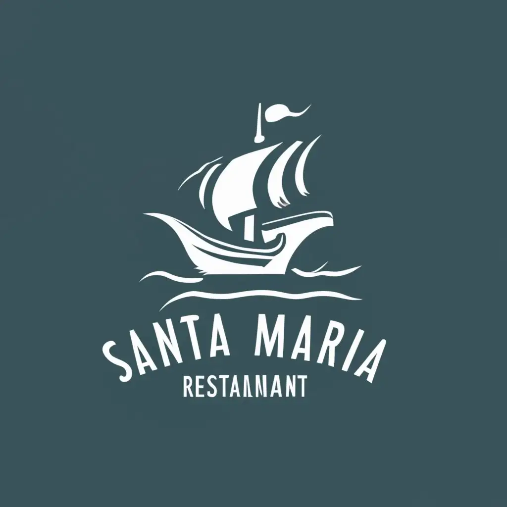 LOGO Design For Santa Maria Restaurant Nautical Elegance and Timeless ...