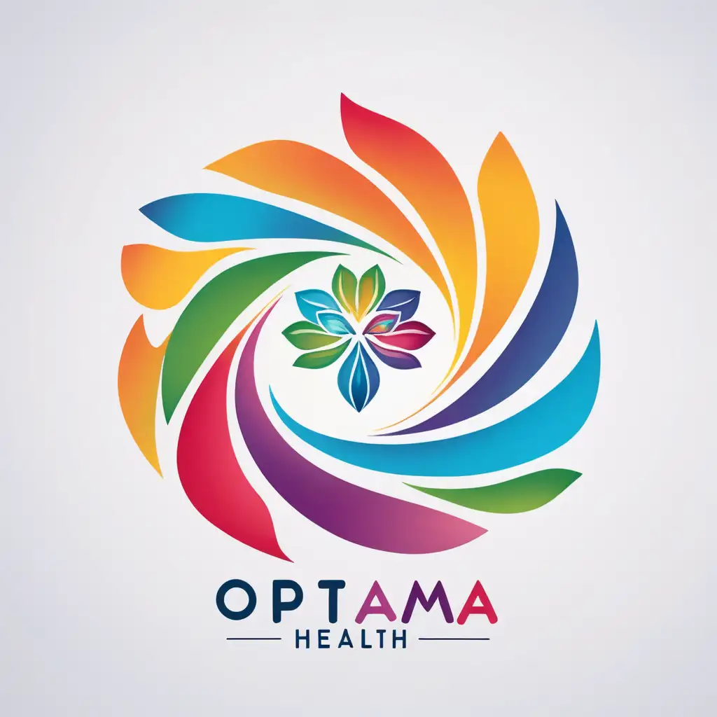 Dynamic Vitality Vibrant Logo Design for Optama Health