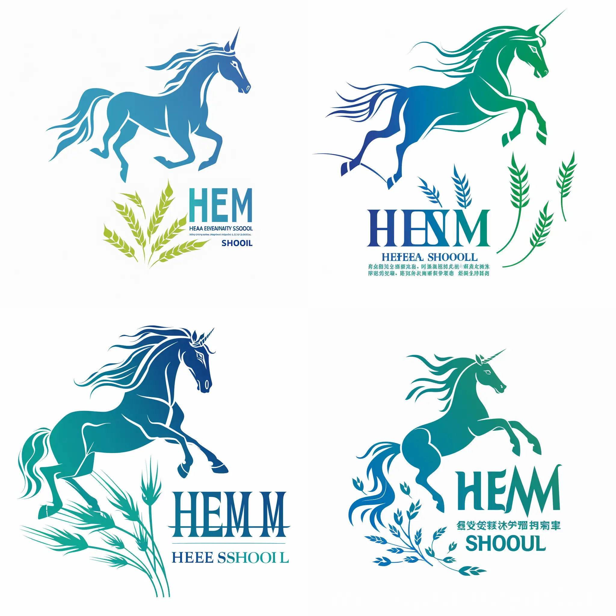 Professional-and-Modern-Galloping-Horse-Logo-Design-for-HEMA-Education