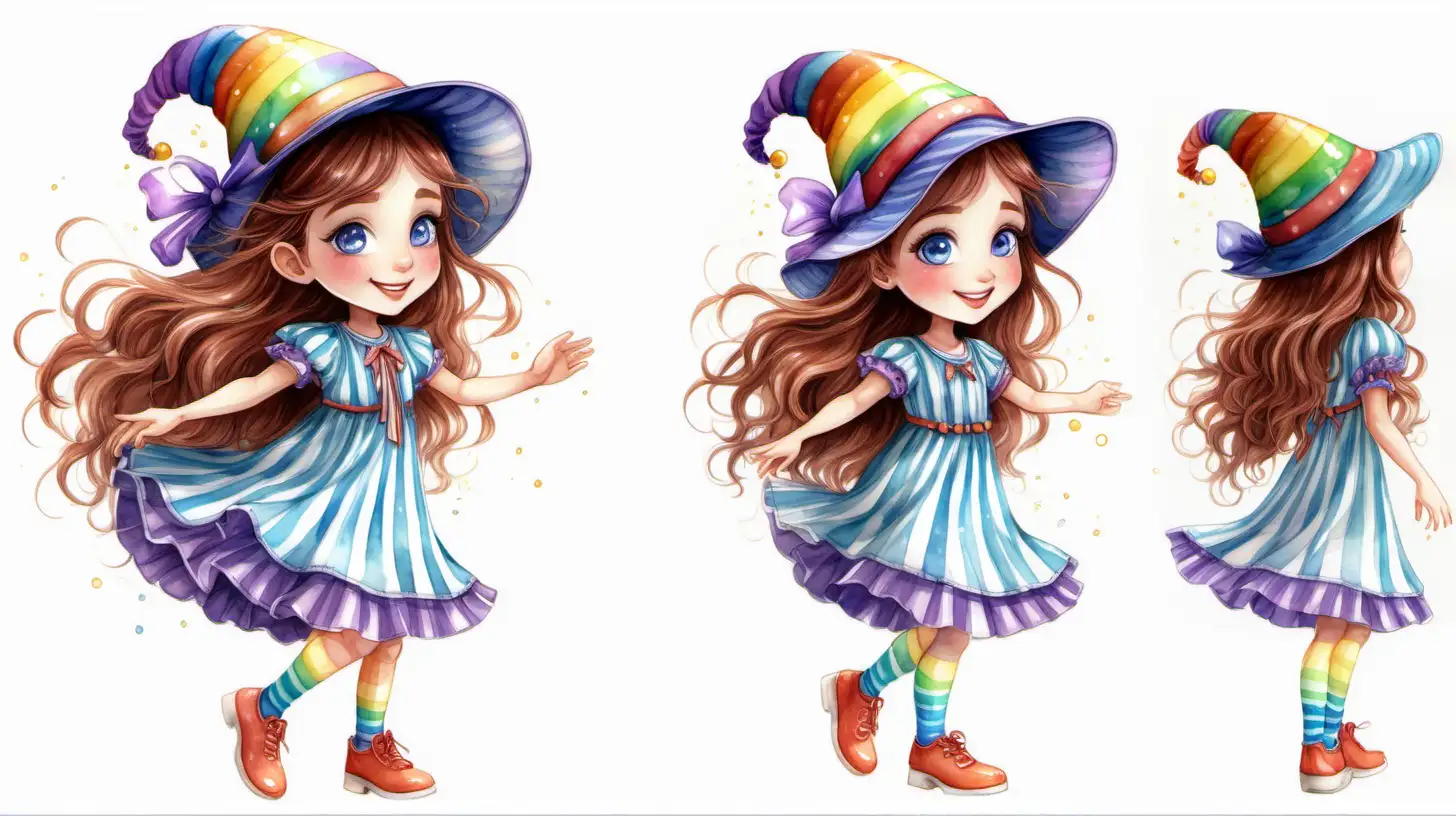 Enchanting Adventure with Lila Luise A Playful Watercolor Portrait