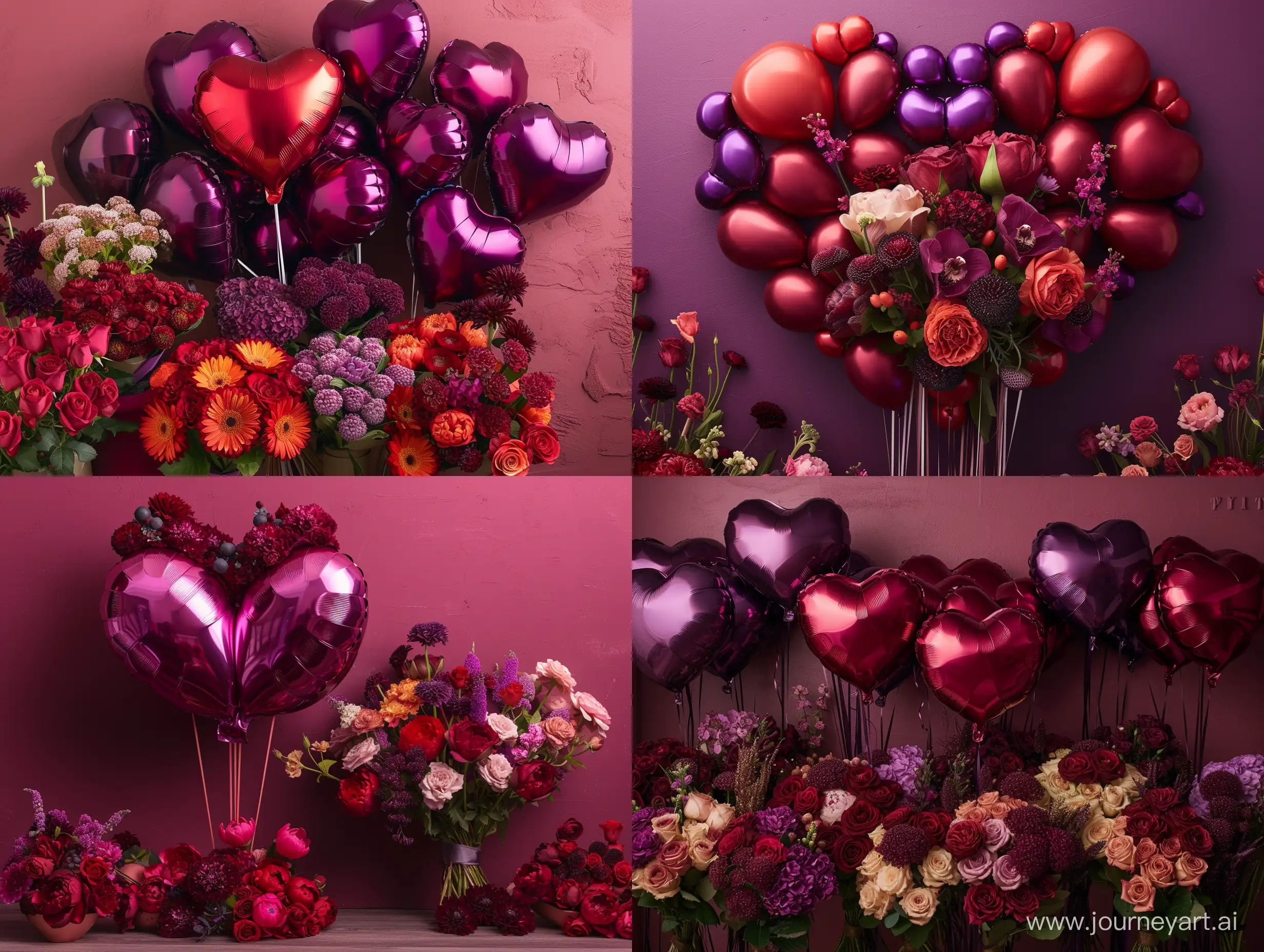 Romantic-HeartShaped-Balloon-Shop-in-Burgundy-and-Purple-Tones