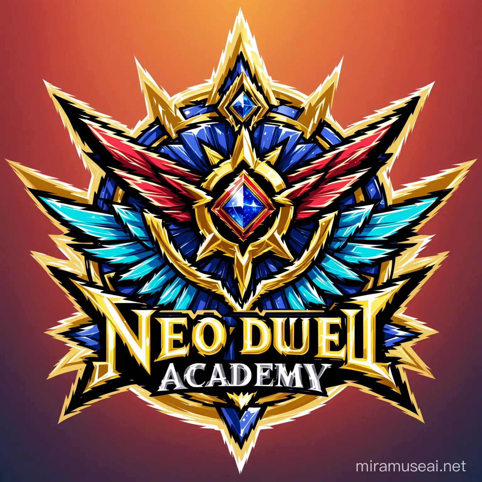 Neo Duel Academy Logo Inspired by YuGiOh Cards
