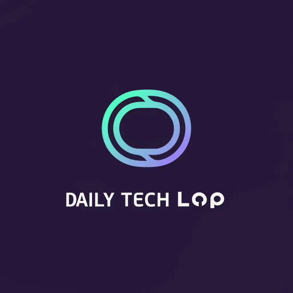 a logo design,with the text "Daily Tech Loop", main symbol:Loop, be used in Technology industry