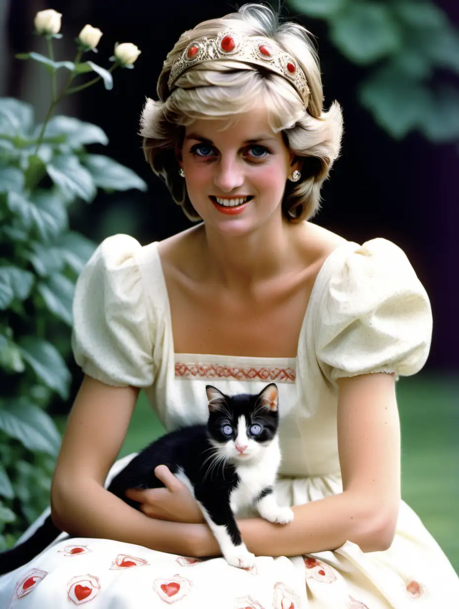 Princess Diana Portrait of The Peoples Princess in 1920s Fashion