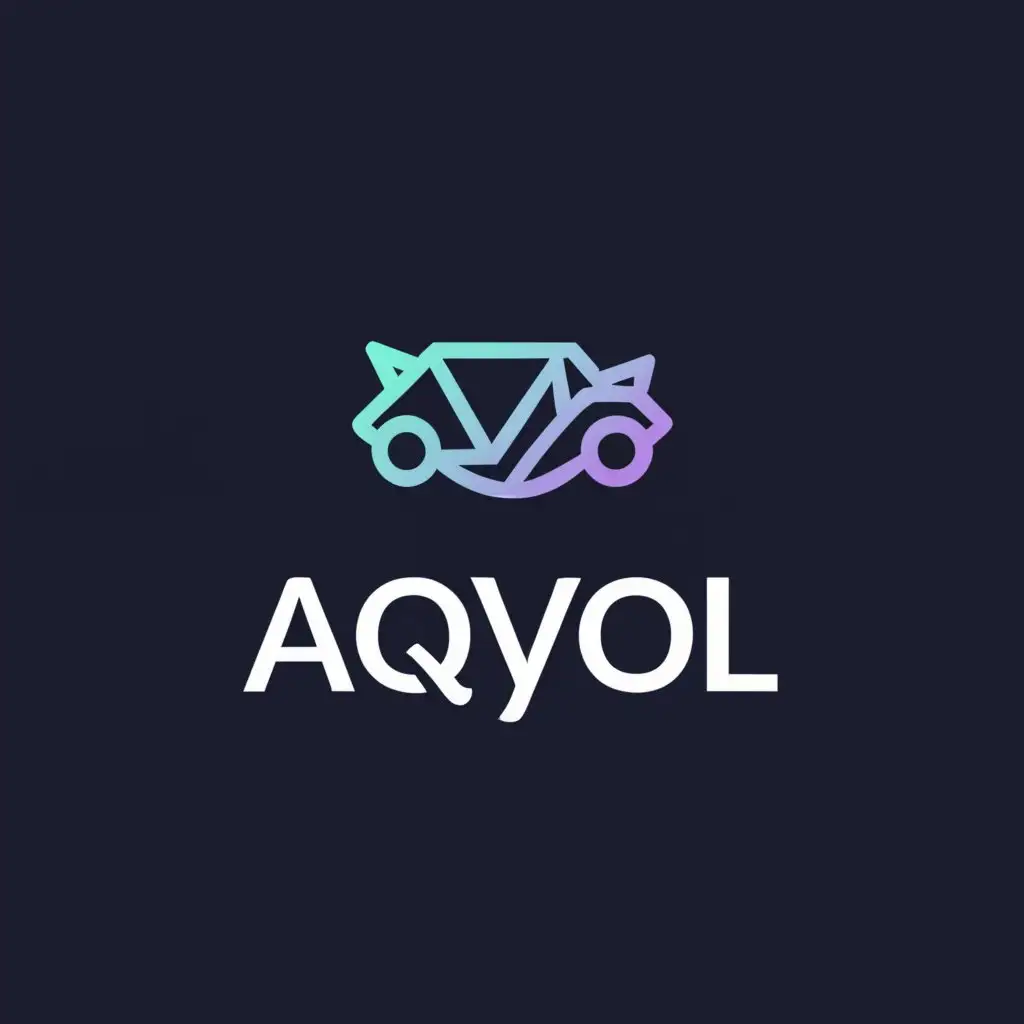 a logo design,with the text "Aqyol", main symbol:car   traveling street ship airplane,Moderate,be used in Travel industry,clear background