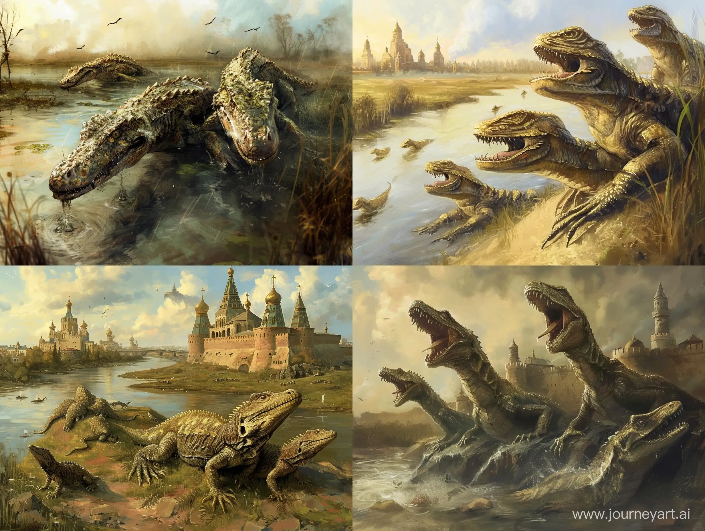 Антропоморфные ящеры-рептилоиды отравляют реки Древней Руси и насылают на Древнюю Русь чуму и голод