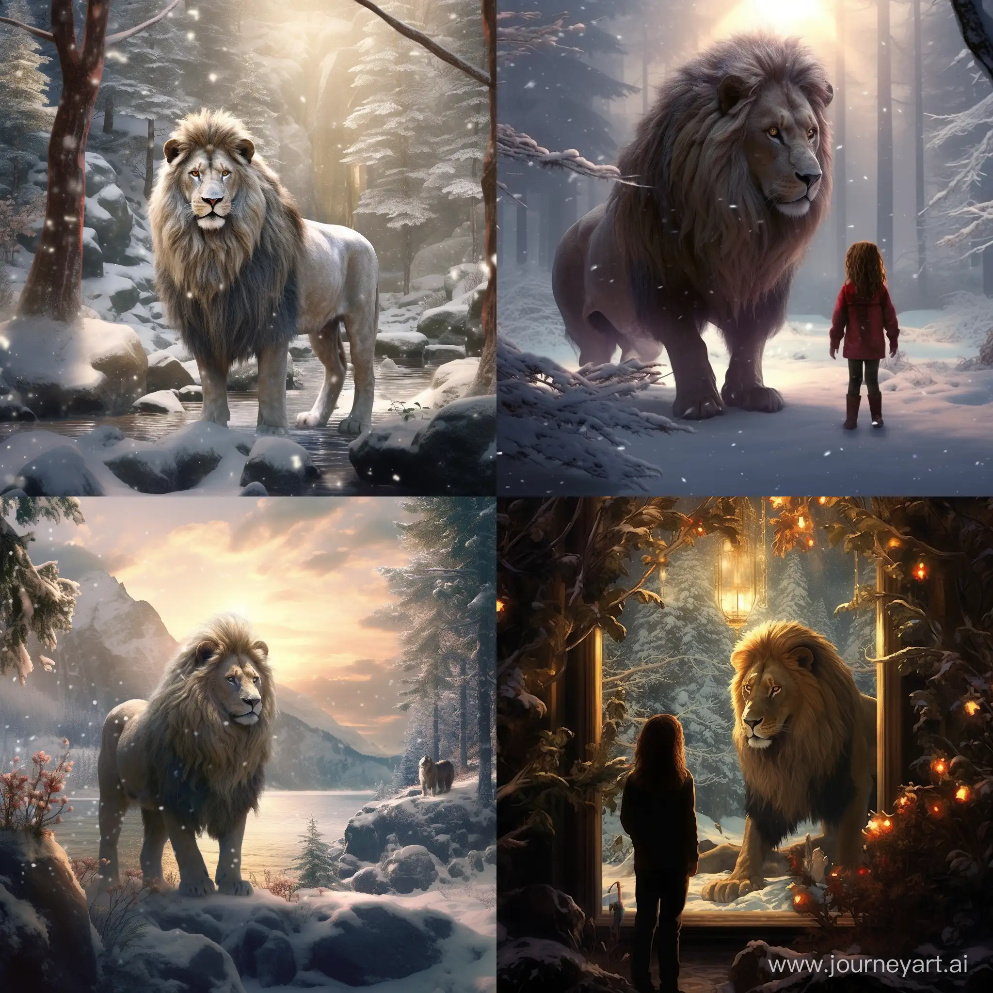 Whimsical-Holiday-Scene-in-Narnia-Artistic-Art-Creation