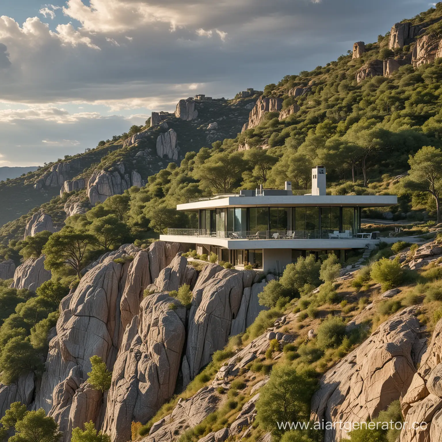 Futuristic-Mountain-Residence-with-Panoramic-Nature-Views
