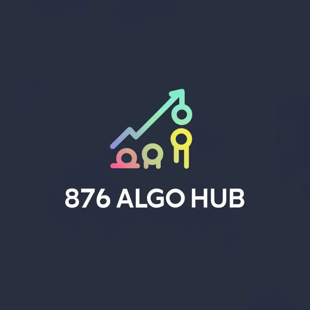 a logo design,with the text "876 Algo Hub", main symbol:profit,Moderate,be used in Finance industry,clear background