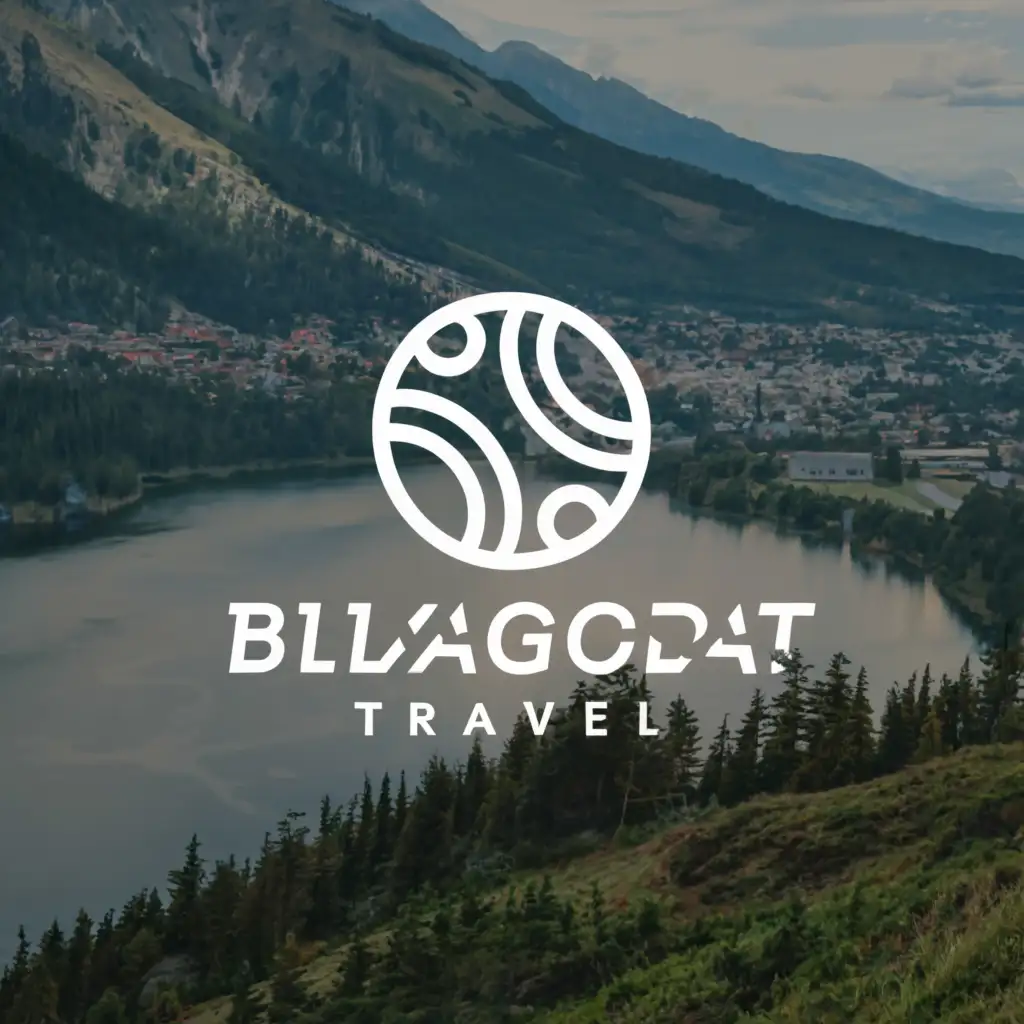 a logo design, with the text 'Blagodat'.Travel', main symbol:planet Earth, Moderate, be used in Travel industry, clear background