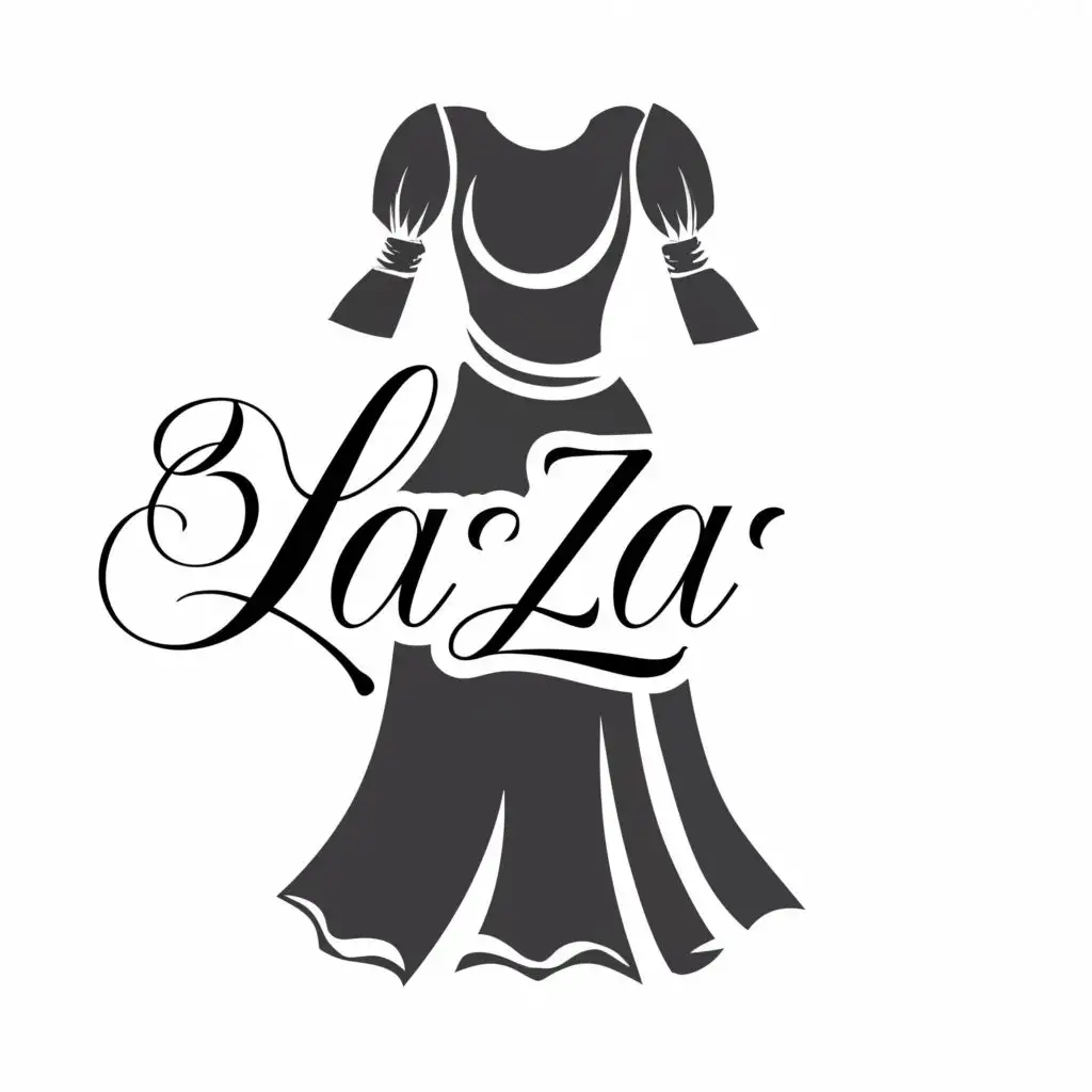 LOGO-Design-For-LaZZa-Elegant-Dress-with-Stylish-Typography