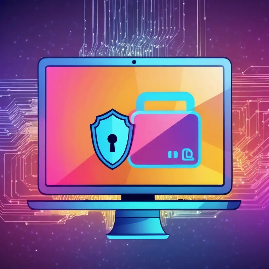 Vibrant Illustration of Safe Internet Practices in a Video Setting